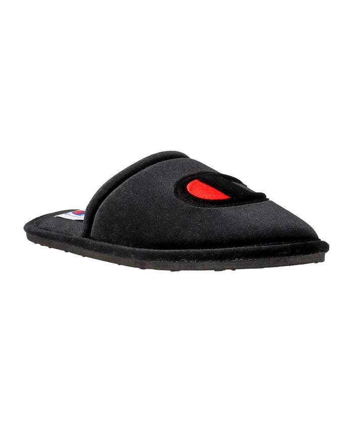 Champion Womens Slippers NZ - Sleepover Velvet Black ( 9310-BOGRM )